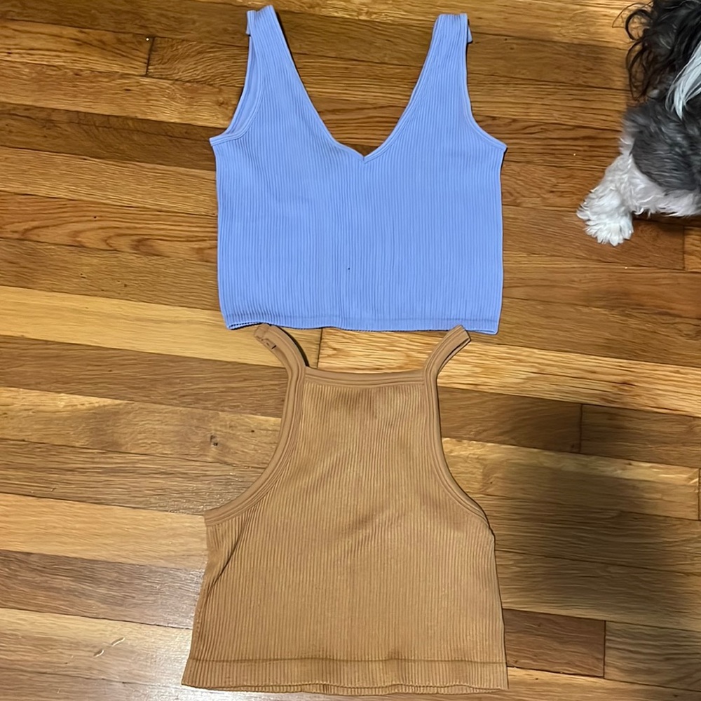2 forever 21 Basic tops size M. I paid 15$ for each.